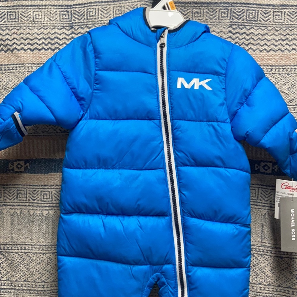 NWT Michael Kors snowsuit/hooded pram
